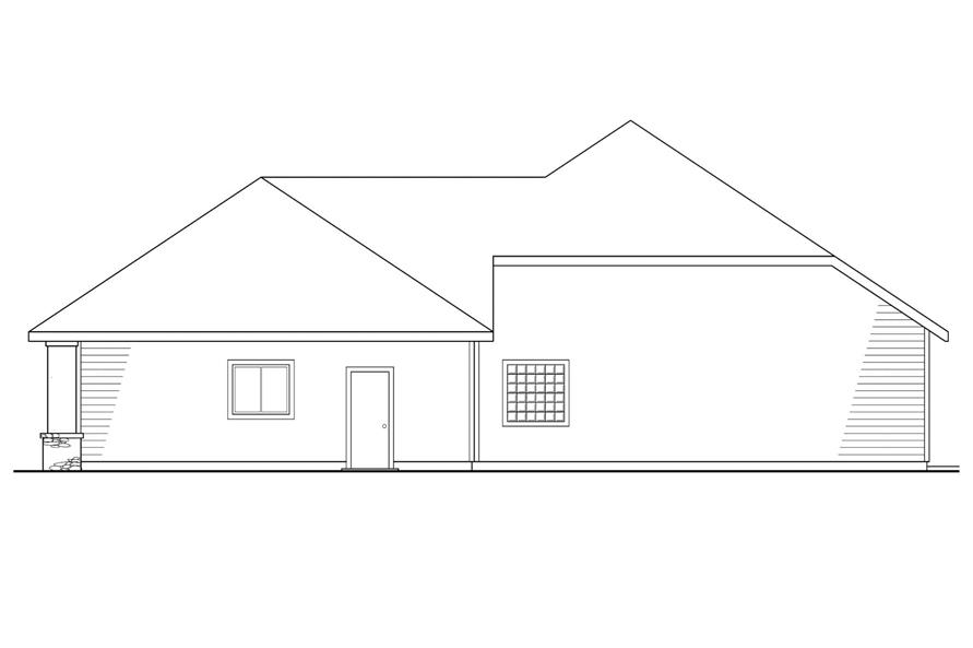 Home Plan Right Elevation of this 3-Bedroom,2274 Sq Ft Plan -108-1409