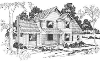 3-Bedroom, 2210 Sq Ft Country House Plan - 108-1414 - Front Exterior