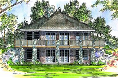 3-Bedroom, 1999 Sq Ft Bungalow House Plan - 108-1421 - Front Exterior