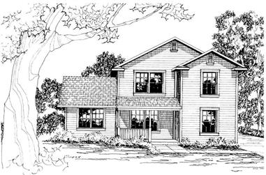 3-Bedroom, 1673 Sq Ft Country Home Plan - 108-1429 - Main Exterior