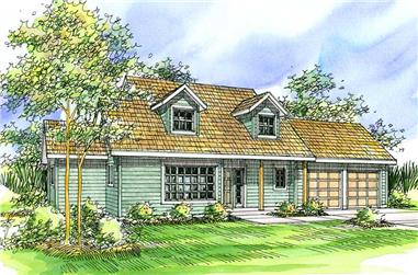 3-Bedroom, 1998 Sq Ft Country House Plan - 108-1440 - Front Exterior