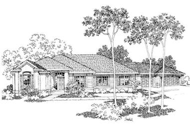 4-Bedroom, 2344 Sq Ft Contemporary House Plan - 108-1446 - Front Exterior
