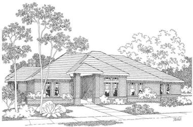 3-Bedroom, 2596 Sq Ft Contemporary House Plan - 108-1459 - Front Exterior