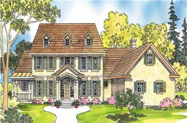 5-Bedroom, 4076 Sq Ft Colonial House Plan - 108-1467 - Front Exterior