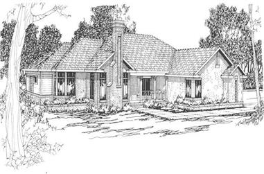 3-Bedroom, 2480 Sq Ft Ranch House Plan - 108-1475 - Front Exterior