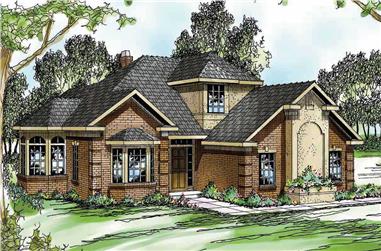 4-Bedroom, 2285 Sq Ft Traditional House Plan - 108-1476 - Front Exterior