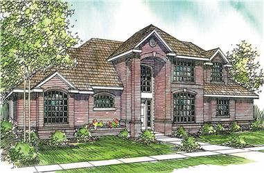 3-Bedroom, 2571 Sq Ft Contemporary House Plan - 108-1485 - Front Exterior