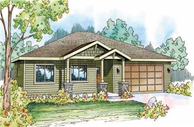 3-Bedroom, 1501 Sq Ft Ranch House - Plan #108-1503 - Front Exterior