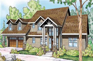 3-Bedroom, 2444 Sq Ft Country House Plan - 108-1505 - Front Exterior