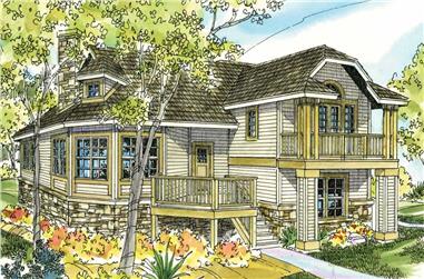 3-Bedroom, 1983 Sq Ft Country House Plan - 108-1514 - Front Exterior