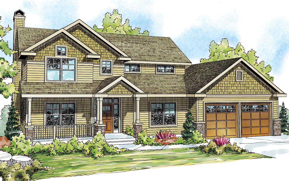 Country Craftsman Home  with 4 Bedrms 2893 Sq Ft Plan  