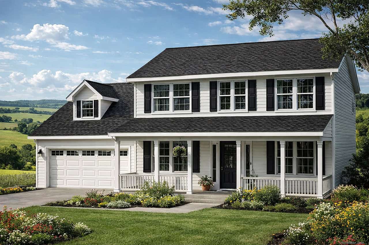 Front View of this 3-Bedroom, 1608 Sq Ft Plan - 108-1544