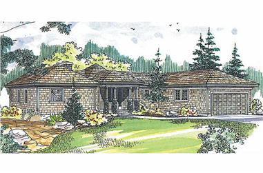 3-Bedroom, 2292 Sq Ft Ranch House - Plan #108-1556 - Front Exterior