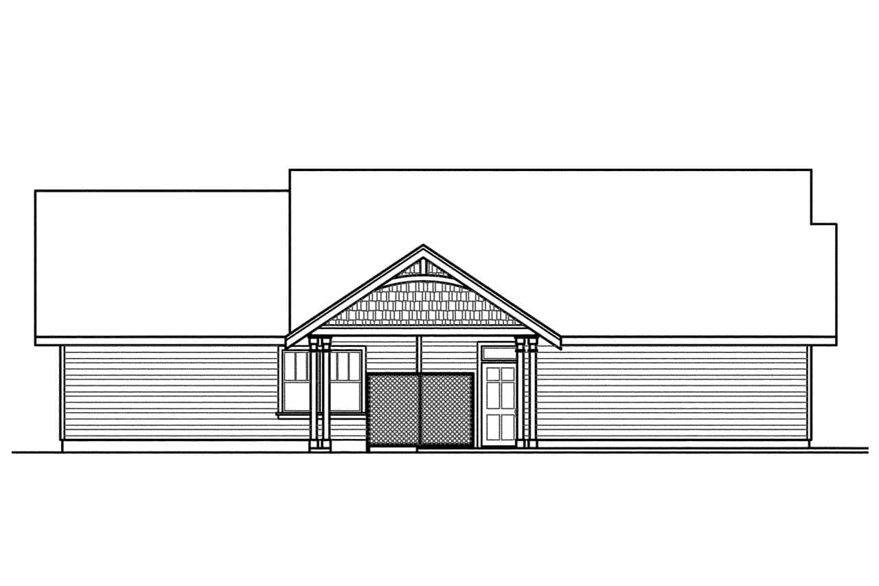 Home Plan Left Elevation of this 3-Bedroom,3537 Sq Ft Plan -108-1562