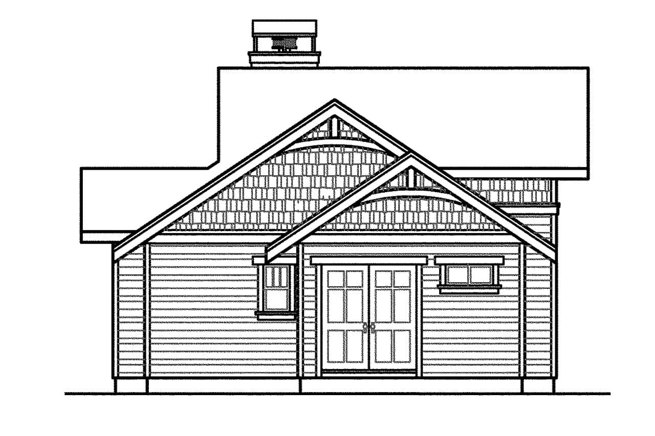 Home Plan Right Elevation of this 3-Bedroom,3537 Sq Ft Plan -108-1562
