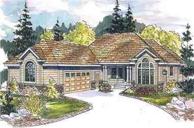 3-Bedroom, 3880 Sq Ft Contemporary House Plan - 108-1573 - Front Exterior