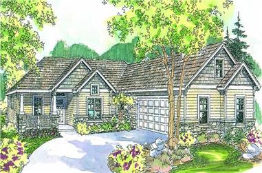 4-Bedroom, 2815 Sq Ft Country Home Plan - 108-1575 - Main Exterior