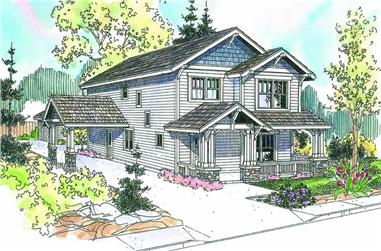 3-Bedroom, 2129 Sq Ft Country Home Plan - 108-1587 - Main Exterior
