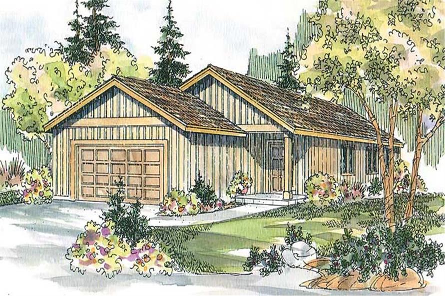 3-Bedroom, 1696 Sq Ft Country House - Plan #108-1611 - Front Exterior