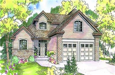 3-Bedroom, 2093 Sq Ft Contemporary Home Plan - 108-1622 - Main Exterior