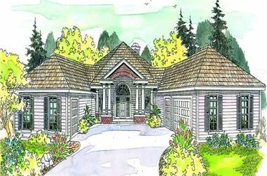 3-Bedroom, 2473 Sq Ft Contemporary House Plan - 108-1626 - Front Exterior