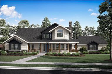 4-Bedroom, 3291 Sq Ft Country House - Plan #108-1633 - Front Exterior