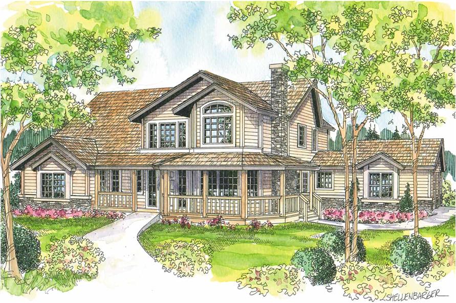 4-Bedroom, 3291 Sq Ft Country House - Plan #108-1633 - Front Exterior