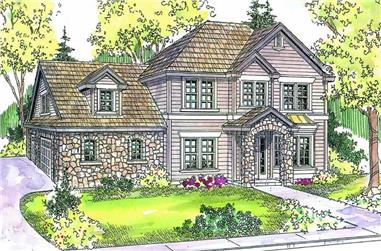 4-Bedroom, 2887 Sq Ft Contemporary Home Plan - 108-1644 - Main Exterior