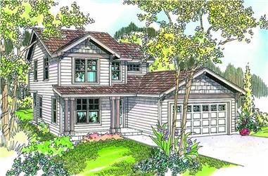 4-Bedroom, 1673 Sq Ft Country House Plan - 108-1645 - Front Exterior