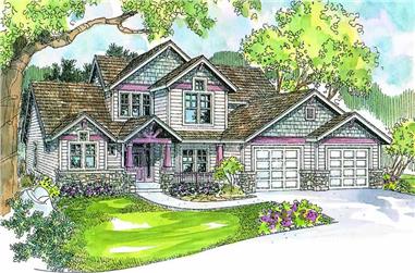 4-Bedroom, 2887 Sq Ft Country House Plan - 108-1649 - Front Exterior