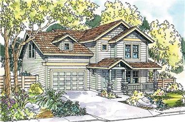 3-Bedroom, 2212 Sq Ft Country Home Plan - 108-1656 - Main Exterior