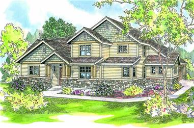 3-Bedroom, 2262 Sq Ft Contemporary Home Plan - 108-1667 - Main Exterior
