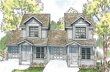 4-Bedroom, 1852 Sq Ft Country Home Plan - 108-1670 - Main Exterior