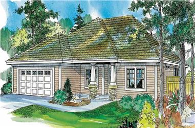 3-Bedroom, 1765 Sq Ft Ranch House Plan - 108-1675 - Front Exterior