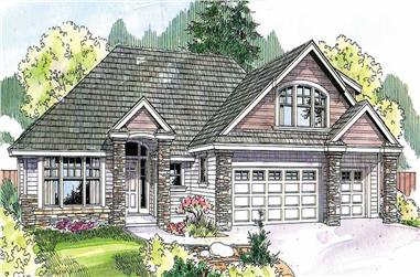 3-Bedroom, 2506 Sq Ft Contemporary House Plan - 108-1684 - Front Exterior