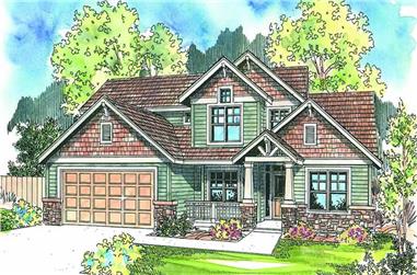 4-Bedroom, 2231 Sq Ft Contemporary Home Plan - 108-1687 - Main Exterior