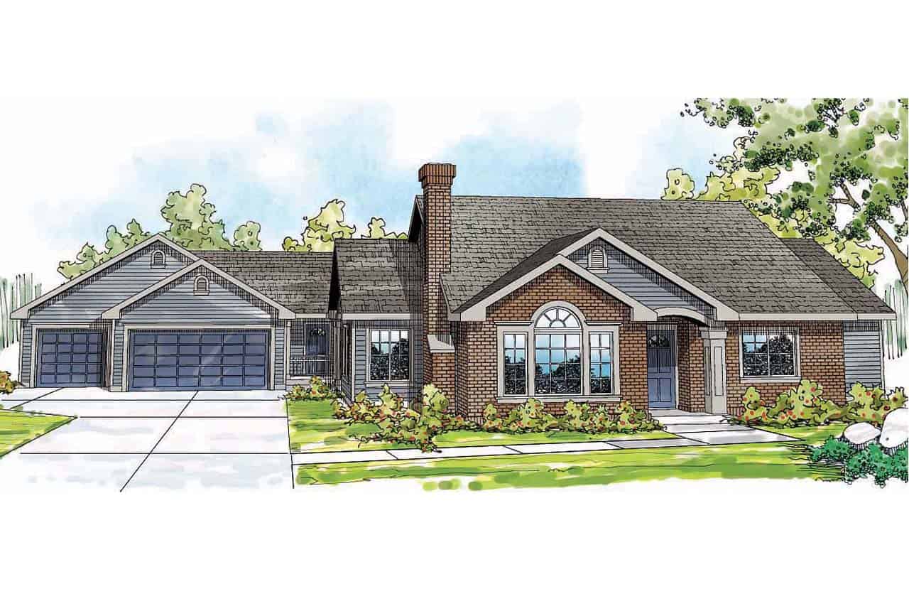 Front View of this 5-Bedroom,2473 Sq Ft Plan -108-1692