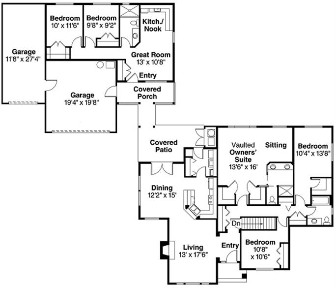 Plan 108 1692, House Plans With Mother In Law Suite On First Floor