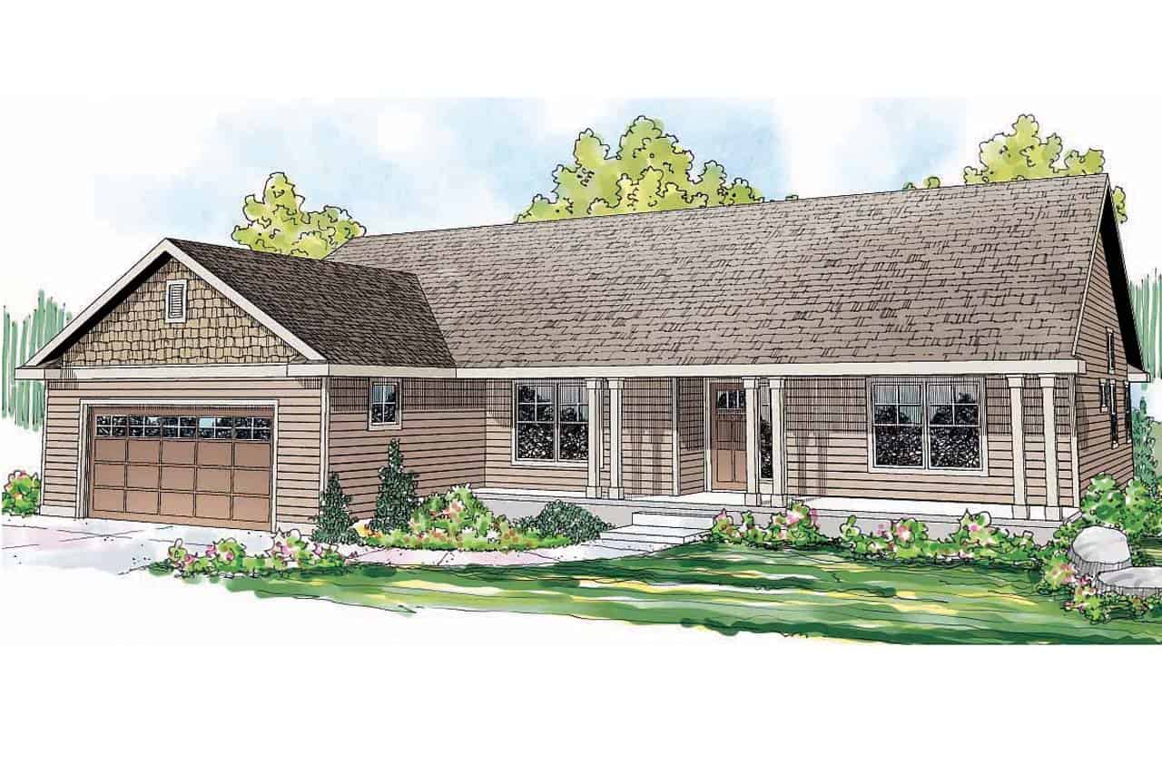 Front View of this 3-Bedroom,1884 Sq Ft Plan -108-1695