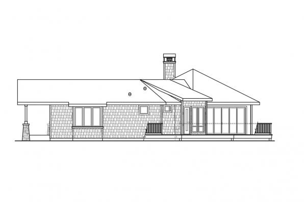 Home Plan Right Elevation of this 3-Bedroom,2404 Sq Ft Plan -108-1707