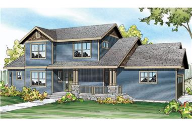 3-Bedroom, 1948 Sq Ft Country Home Plan - 108-1752 - Main Exterior
