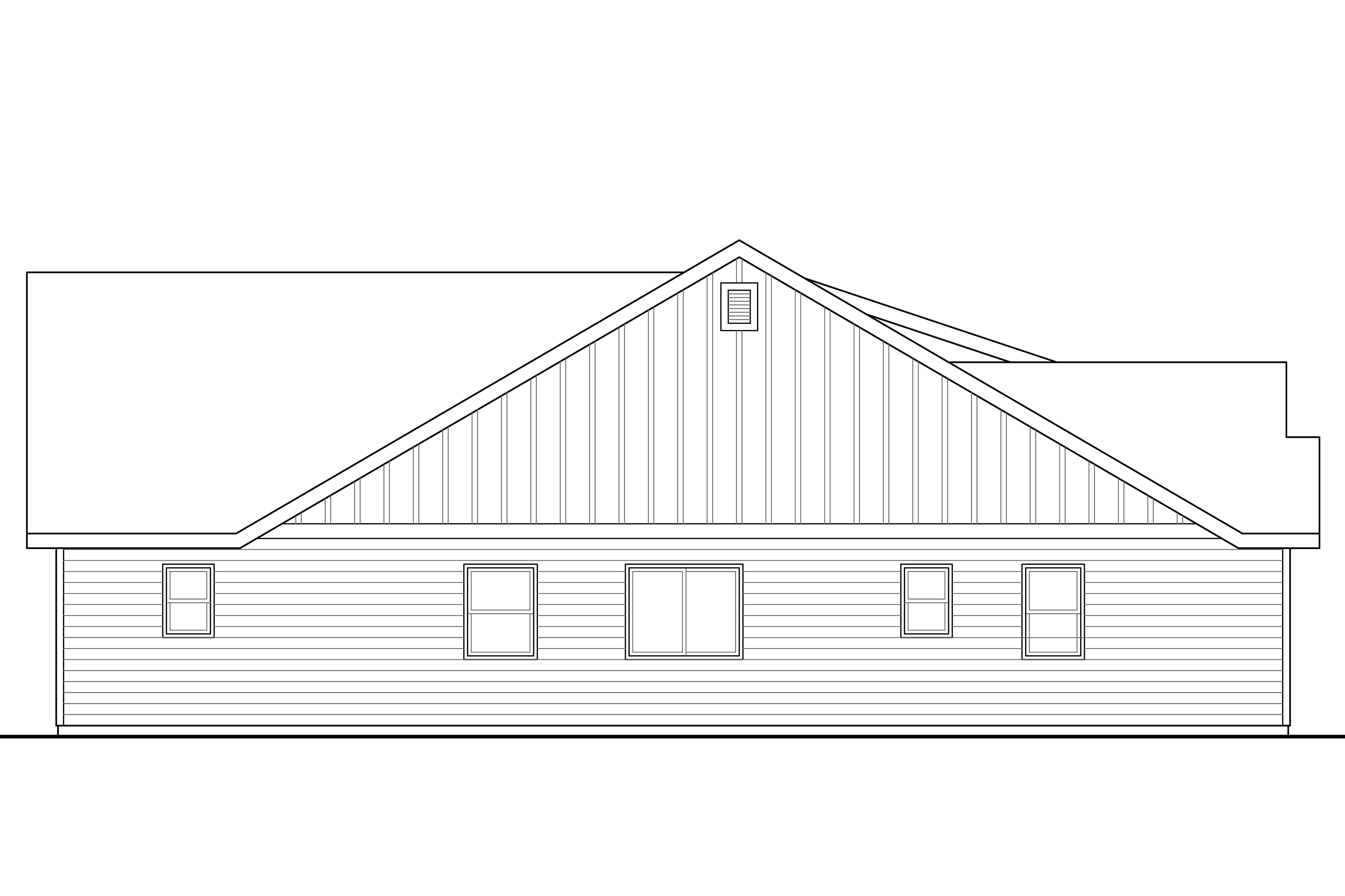 Home Plan Left Elevation of this 3-Bedroom,2305 Sq Ft Plan -108-1765