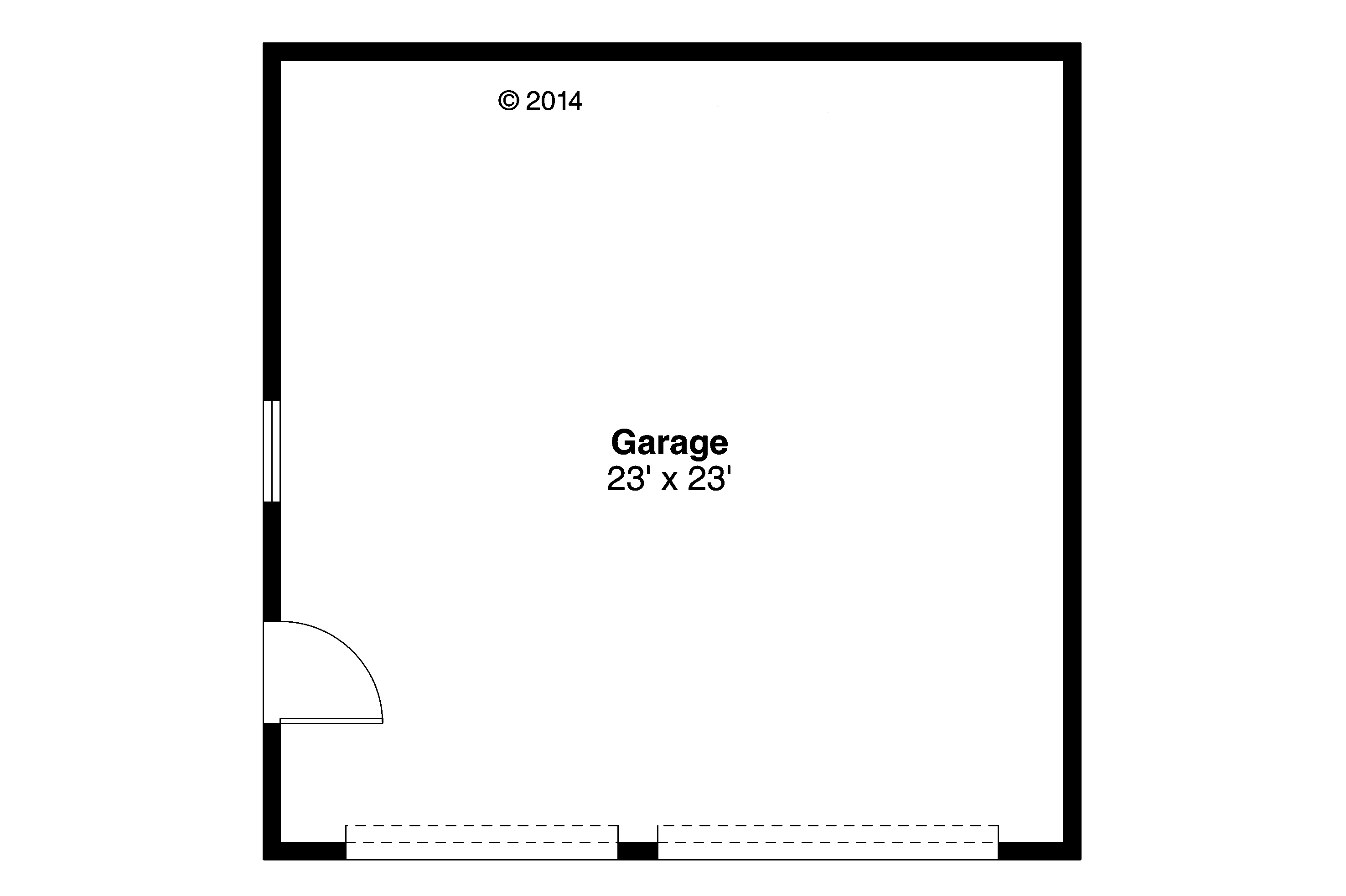 Floor Plan Garage of Garage Plan #108-1772
