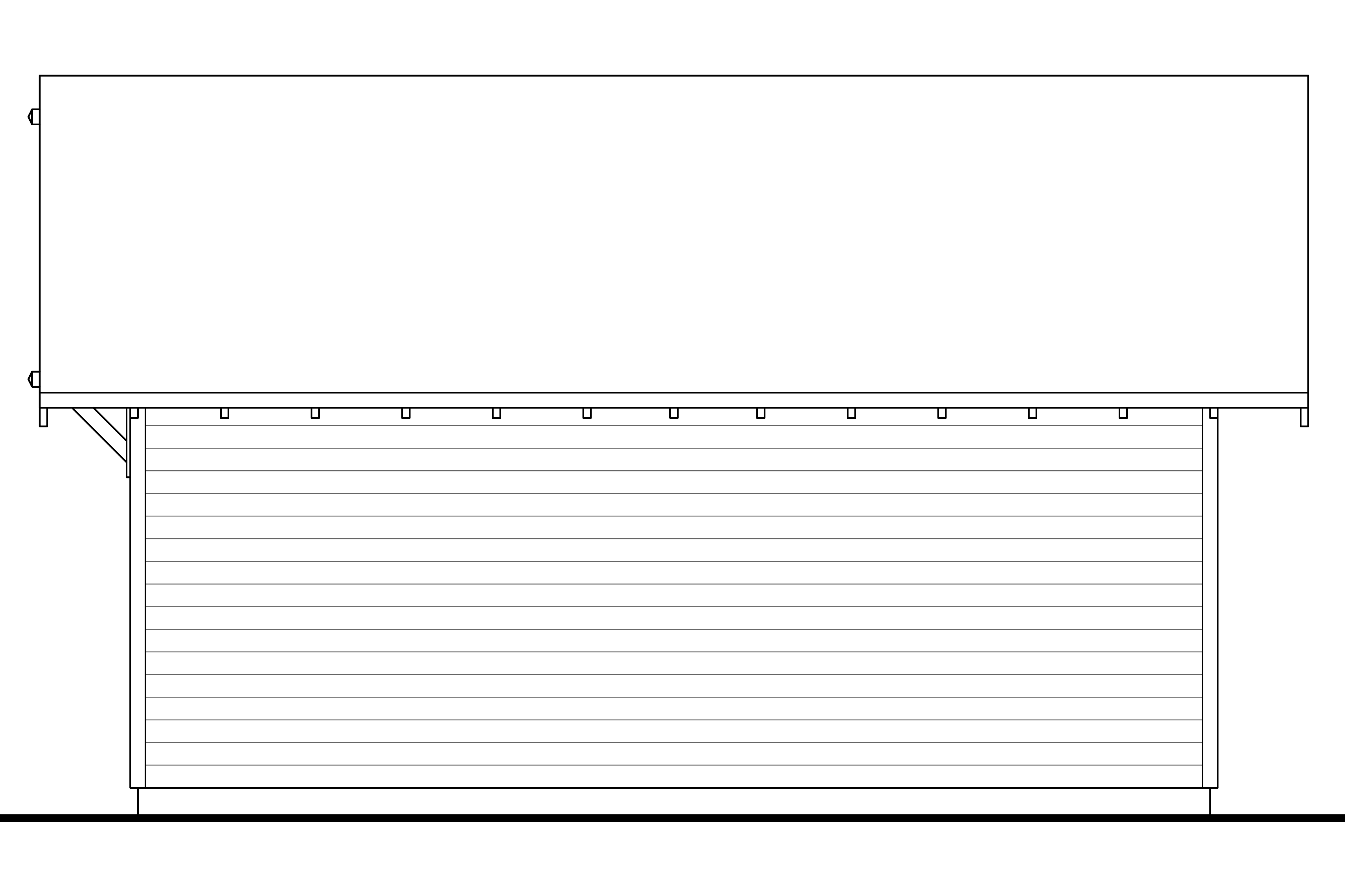 Home Plan Rear Elevation of this 0-Bedroom,576 Sq Ft Plan -108-1772