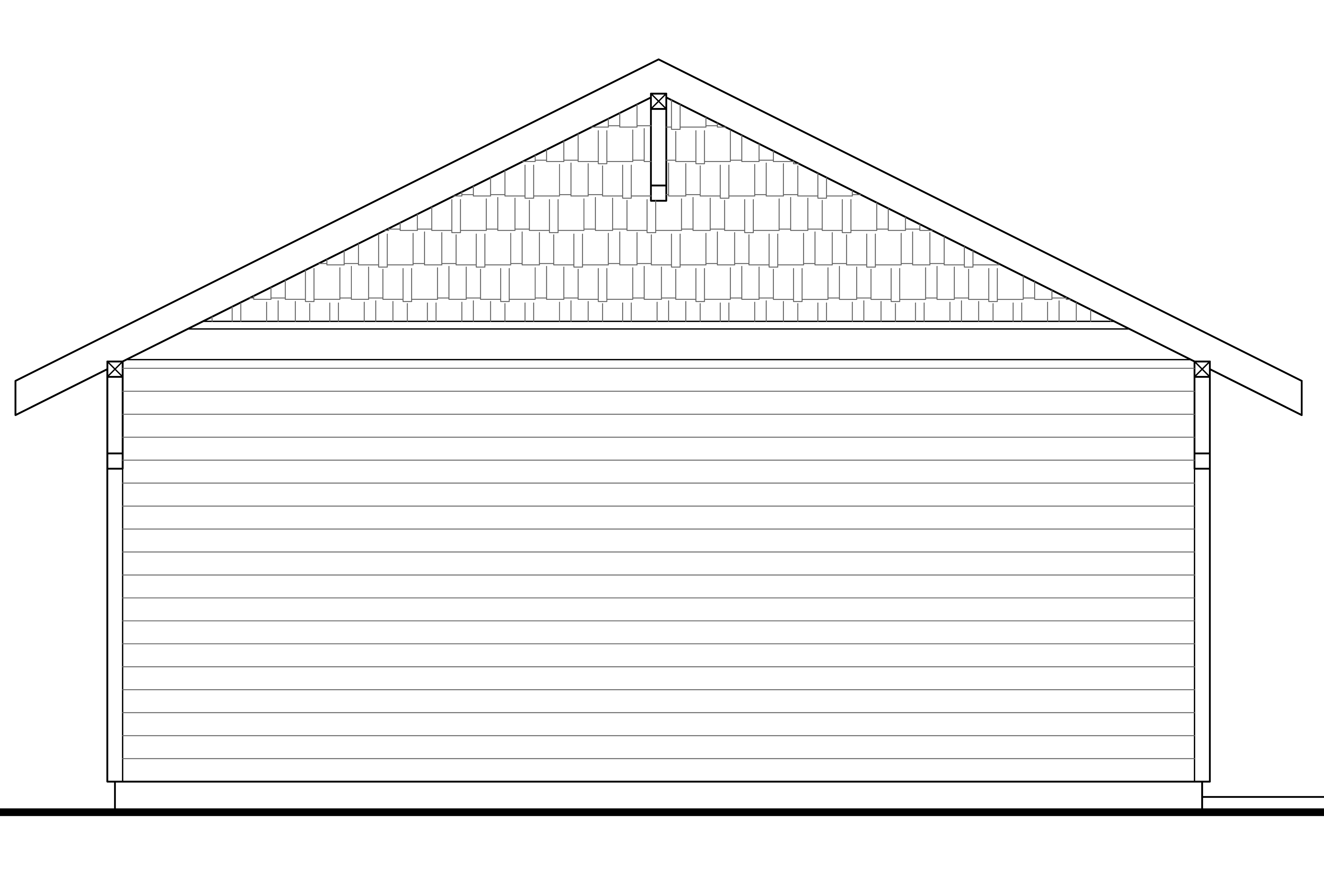 Home Plan Right Elevation of this 0-Bedroom,576 Sq Ft Plan -108-1772
