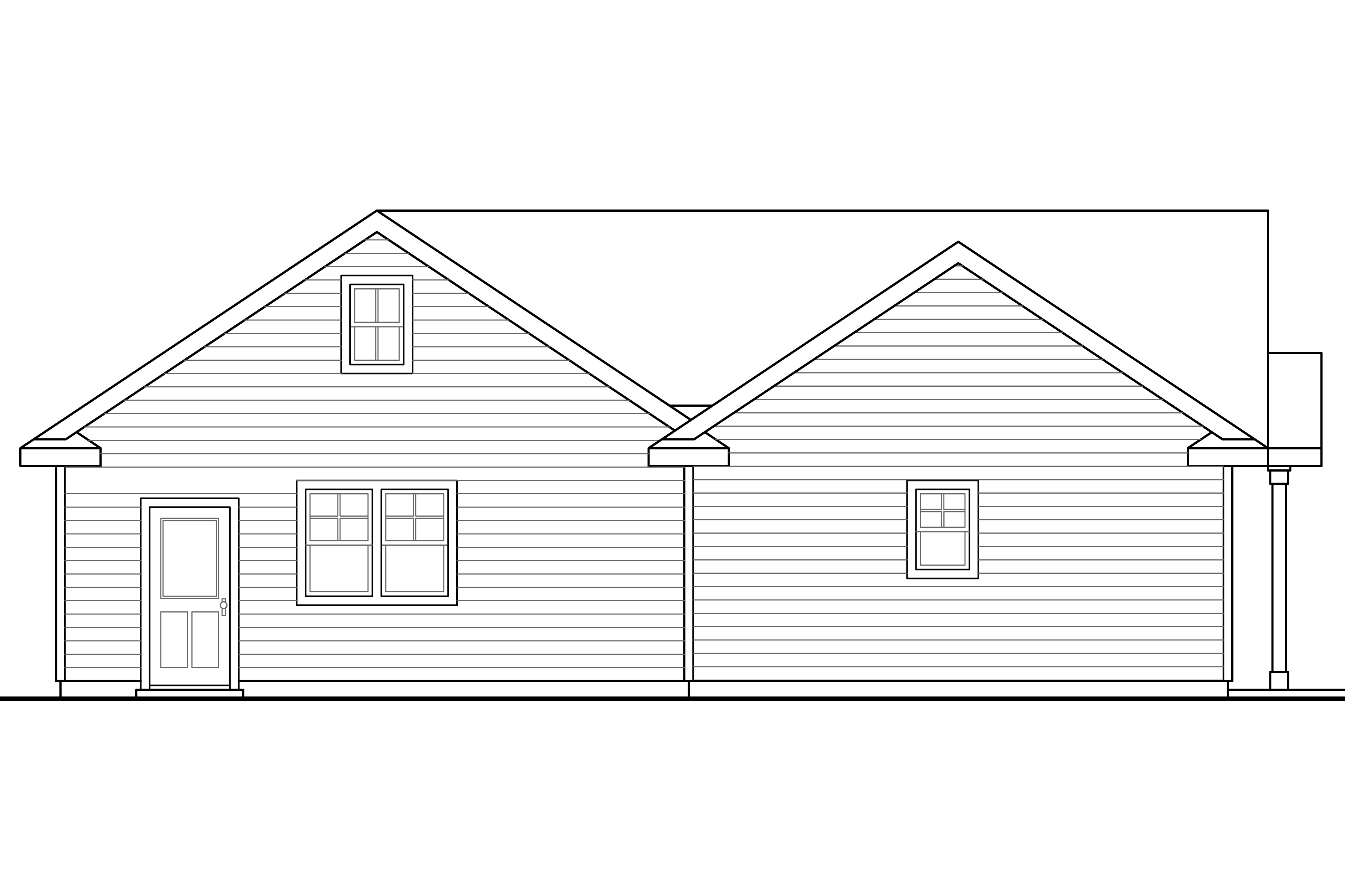 Home Plan Rear Elevation of this 0-Bedroom,615 Sq Ft Plan -108-1774
