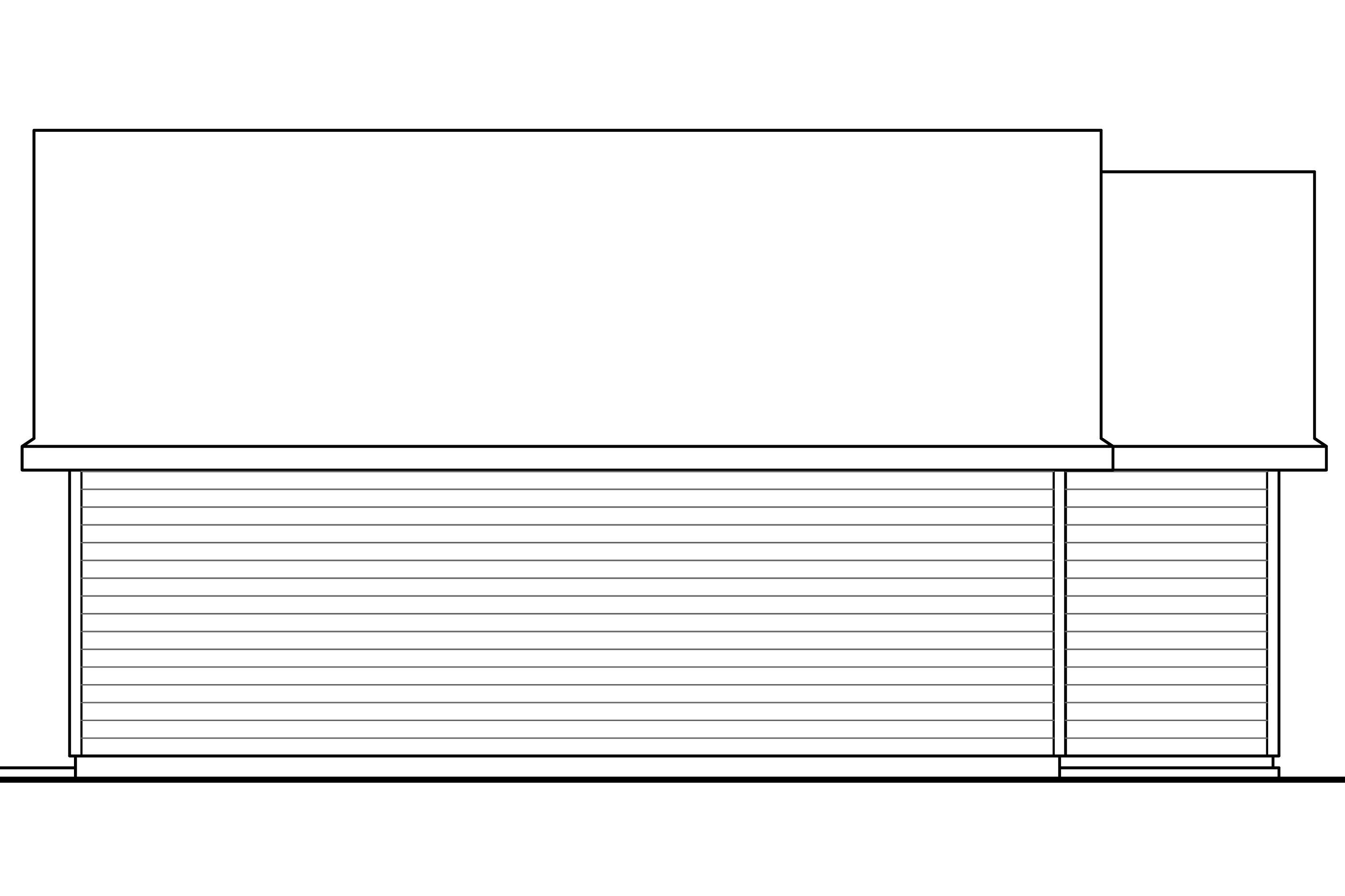 Home Plan Right Elevation of this 0-Bedroom,615 Sq Ft Plan -108-1774