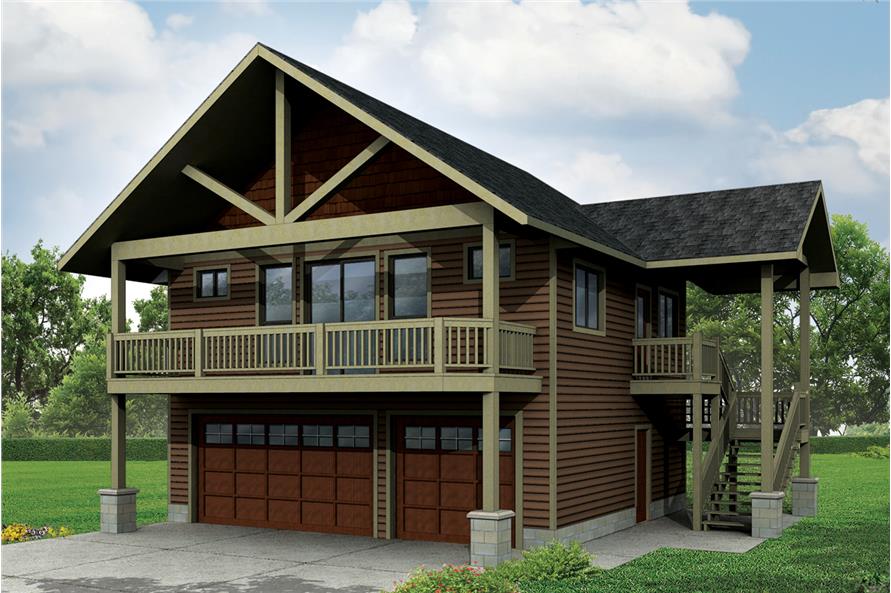 3 Car Garage With Apartment Plan 1, Small Ranch House Plans With 3 Car Garage