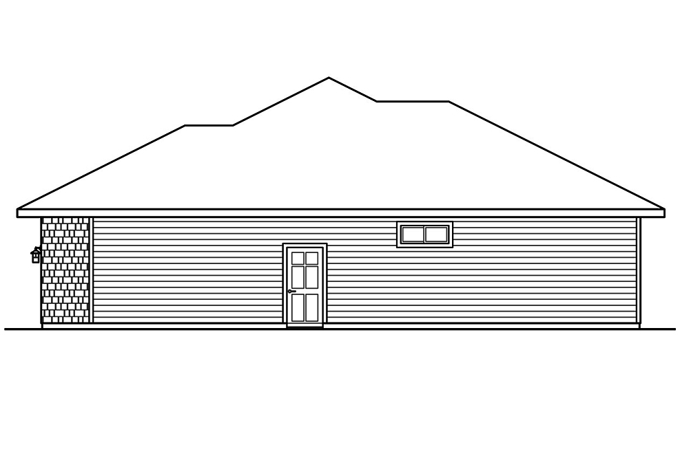 Home Plan Right Elevation of this 3-Bedroom,3189 Sq Ft Plan -108-1796