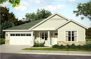 3-Bedroom, 2009 Sq Ft Country Home Plan - 108-1805 - Main Exterior